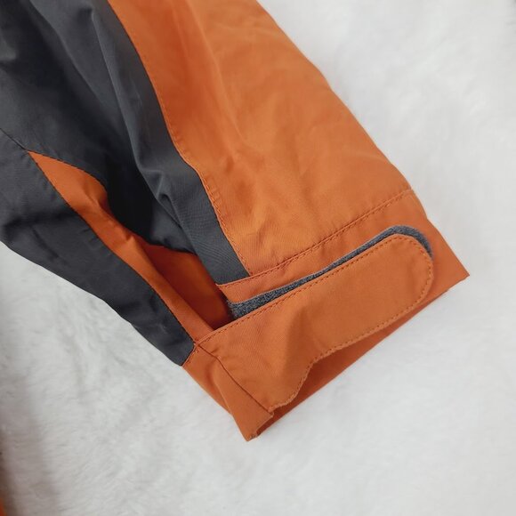 Marker Men's Orange Grey Gore-Tex Long Sleeve Full Zip Windbreaker Jacket Size L - Picture 8 of 15